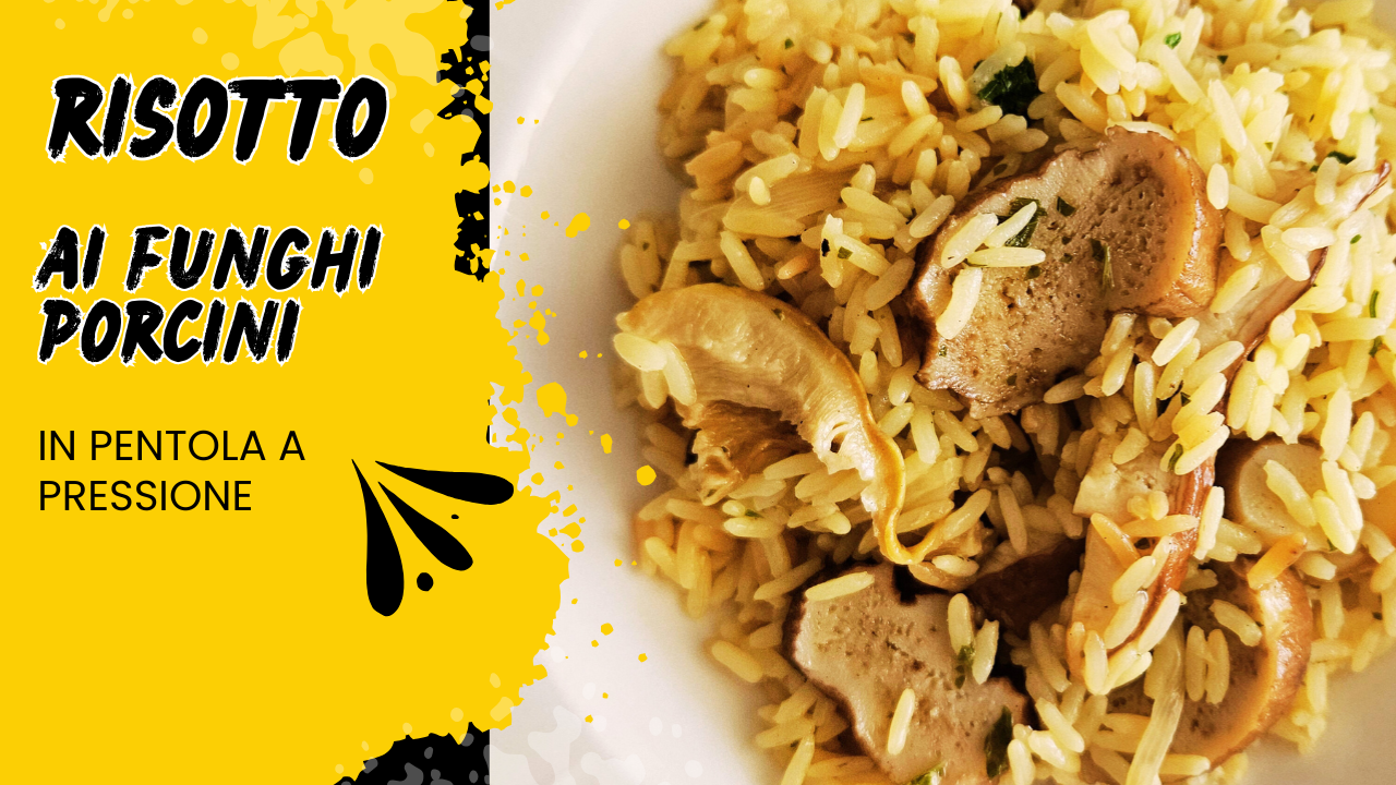Pressure Cooker Porcini Mushroom Risotto