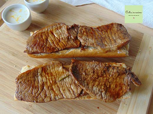 sandwich with slice step 1