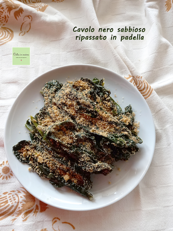 sautéed black cabbage with breadcrumbs