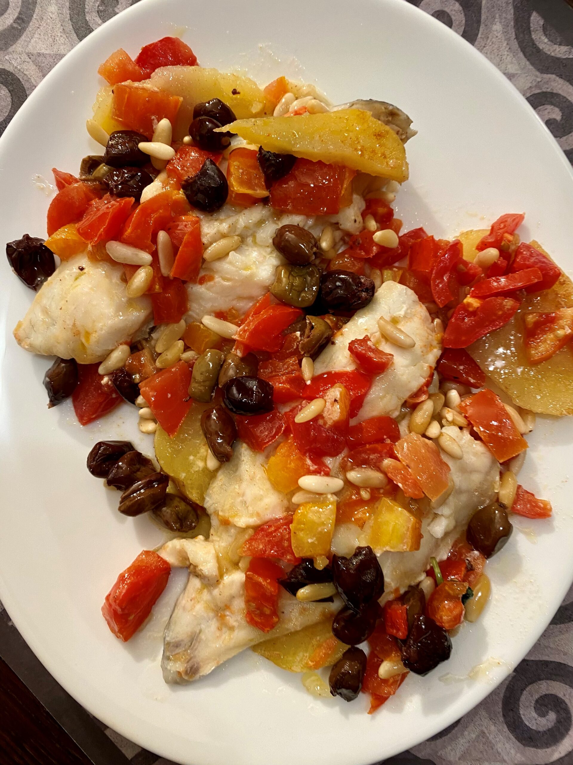 Sea Bream Ligurian Style with Dario Bressanini’s Scientific Potatoes