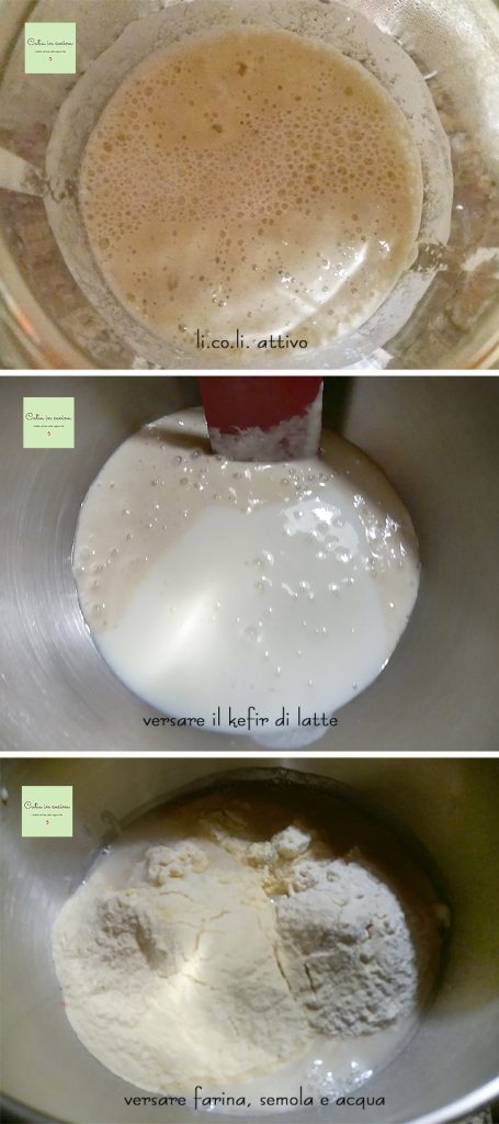 simple dough with licoli - steps 1-2-3