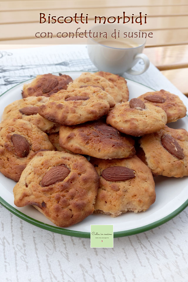 soft cookies with plum jam