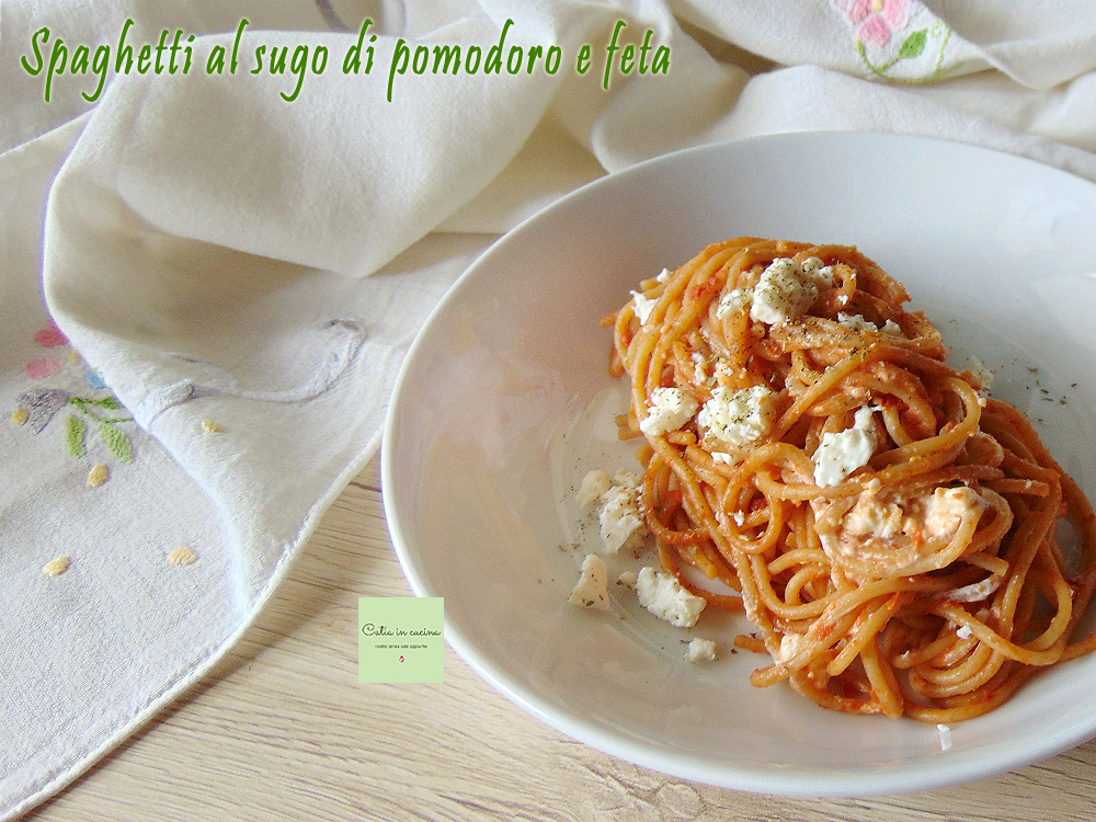Spaghetti with Tomato and Feta