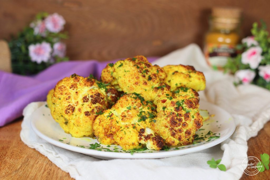 spiced baked cauliflower