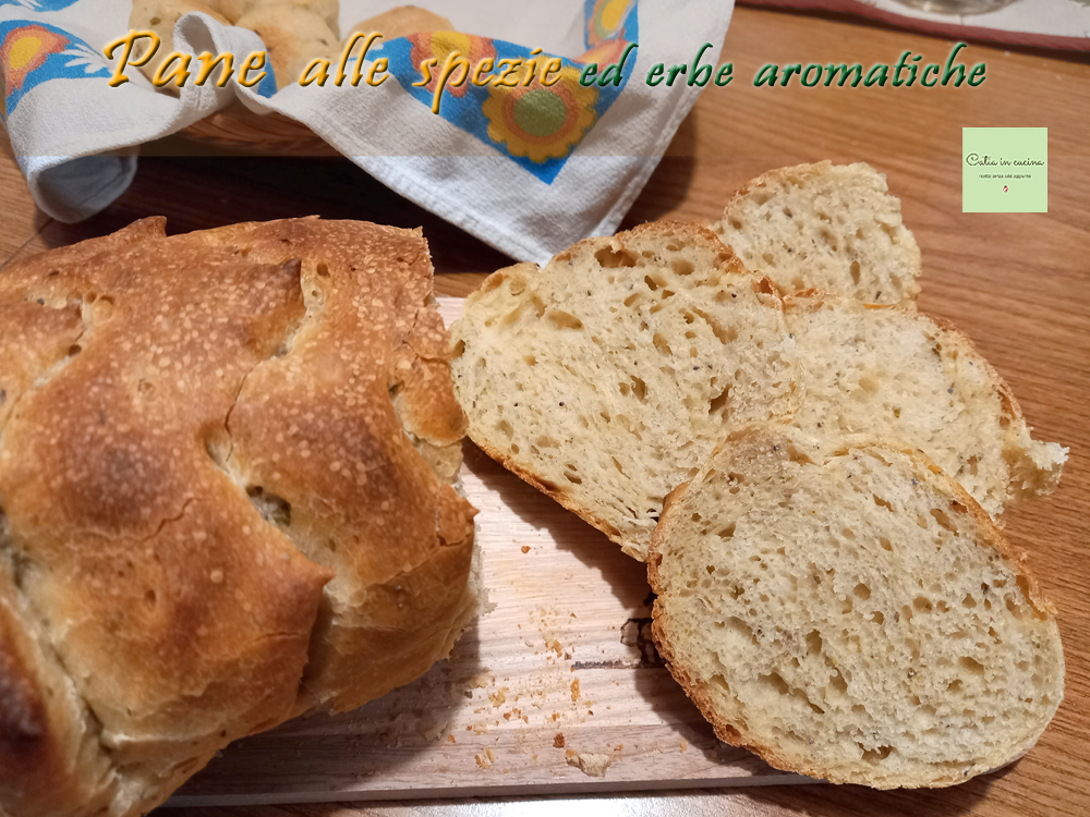 spiced pine cone bread slices