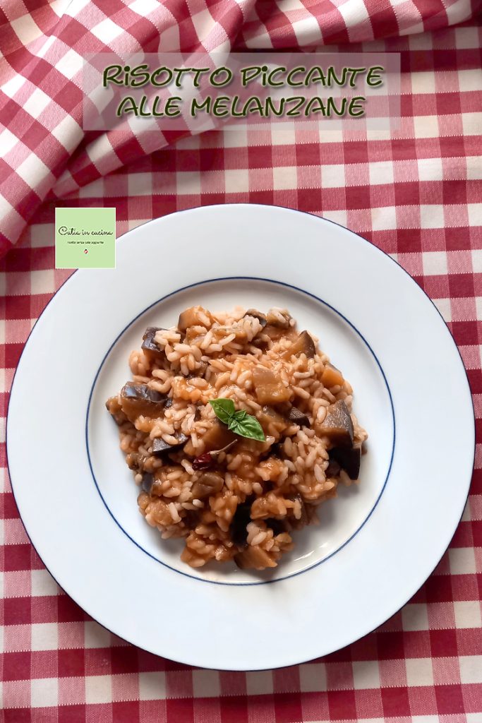 spicy eggplant risotto