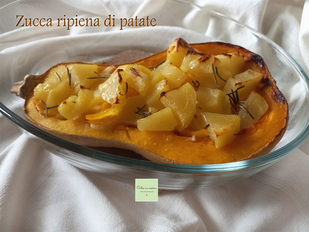 Stuffed Butternut Squash with Potatoes