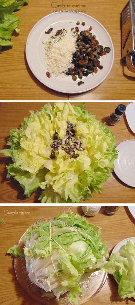 stuffed escarole preparation