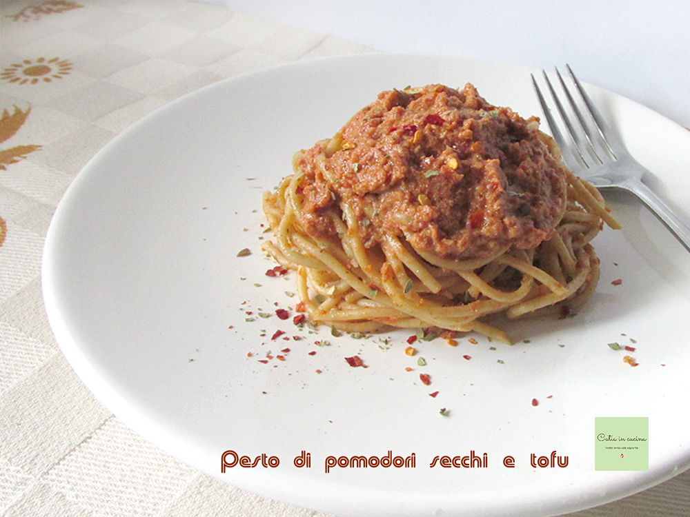 sun-dried tomato and tofu pesto