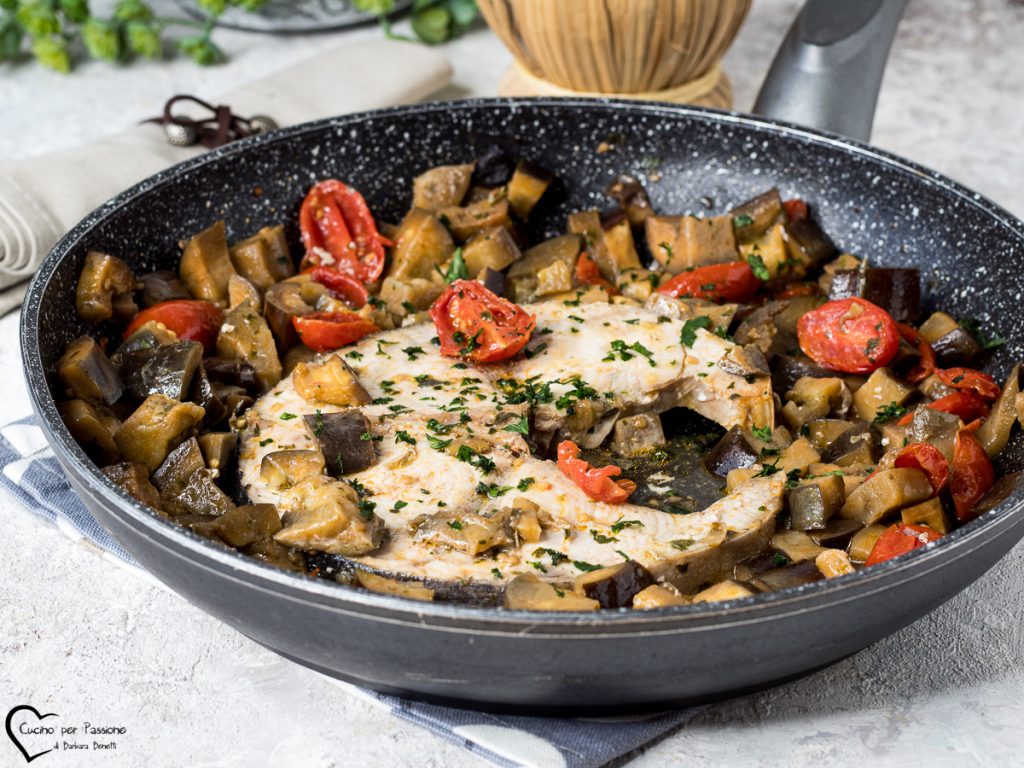 swordfish with eggplants