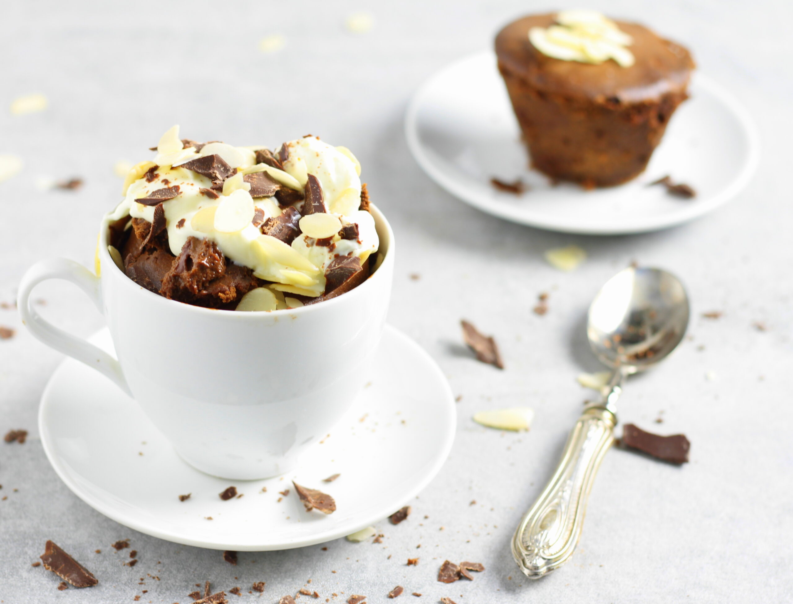 Chocolate and Yogurt Mug Cake in Air Fryer