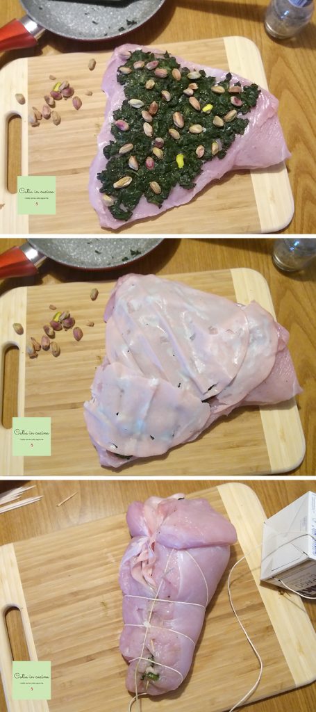 turkey breast stuffed steps1-2-3