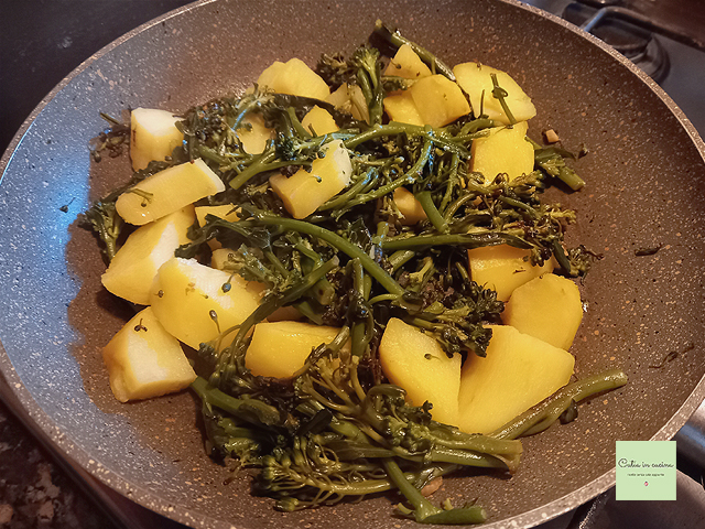 turnip greens with potatoes