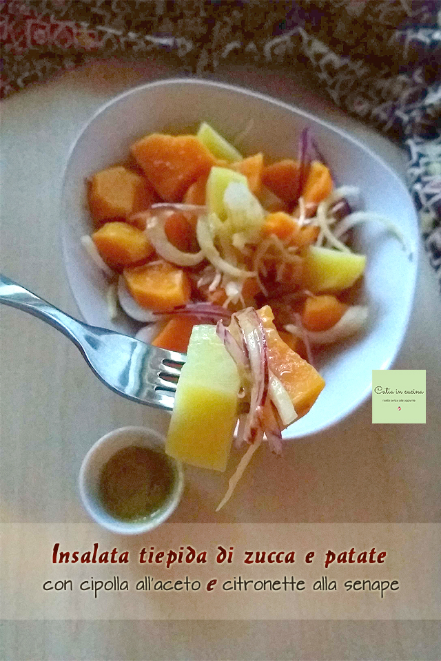 warm pumpkin and potato salad