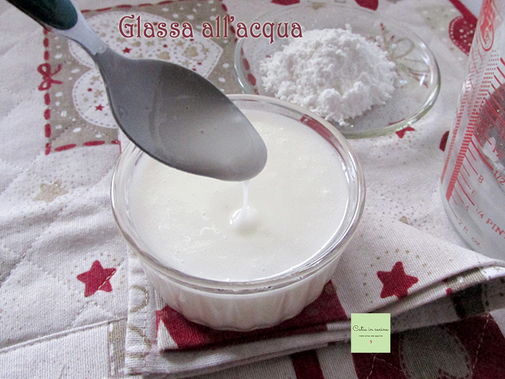 Water Icing for Sweets and Cookies