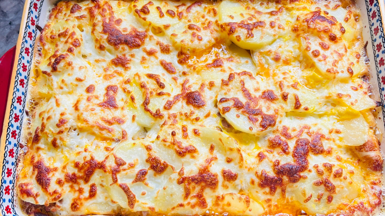 Baked Potatoes with Béchamel