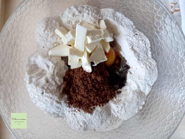 whole grain rice flour shortcrust pastry - ingredients