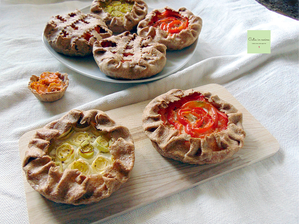 Whole Wheat Brisè Tartlets with Potatoes and Vegetables