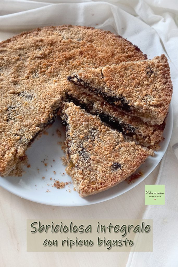 whole wheat crumble cake with dual flavor filling