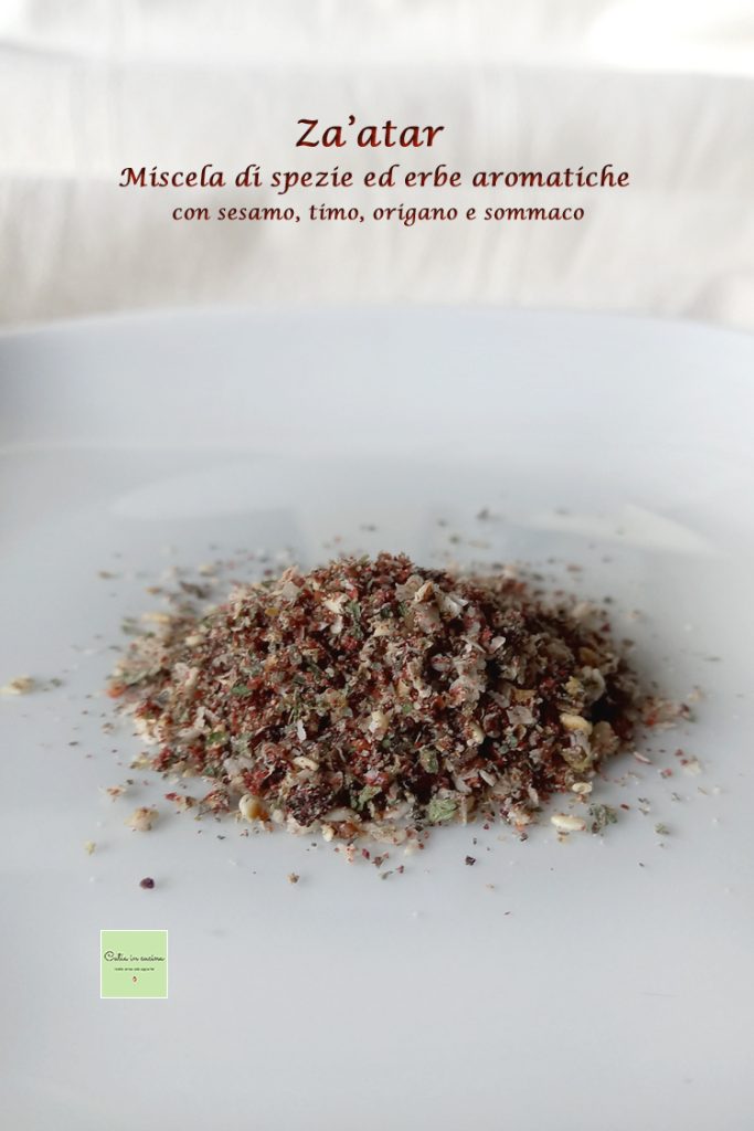 zaatar or zahtar spice and herb blend