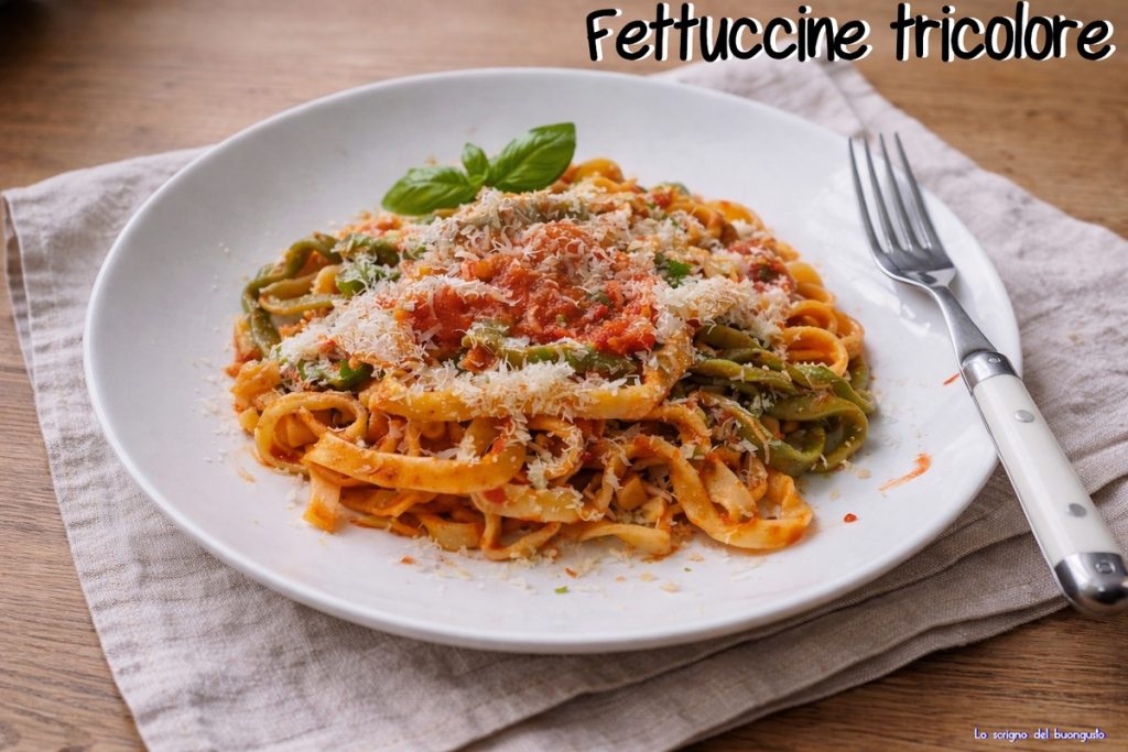 Tricolor Fettuccine