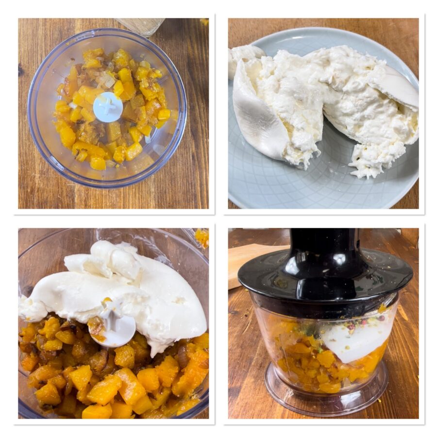 Pasta with butternut pumpkin