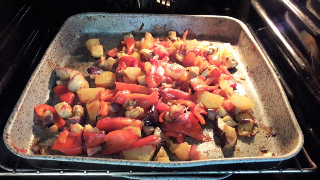 Couscous with Vegetables and Sweet and Sour Sauce