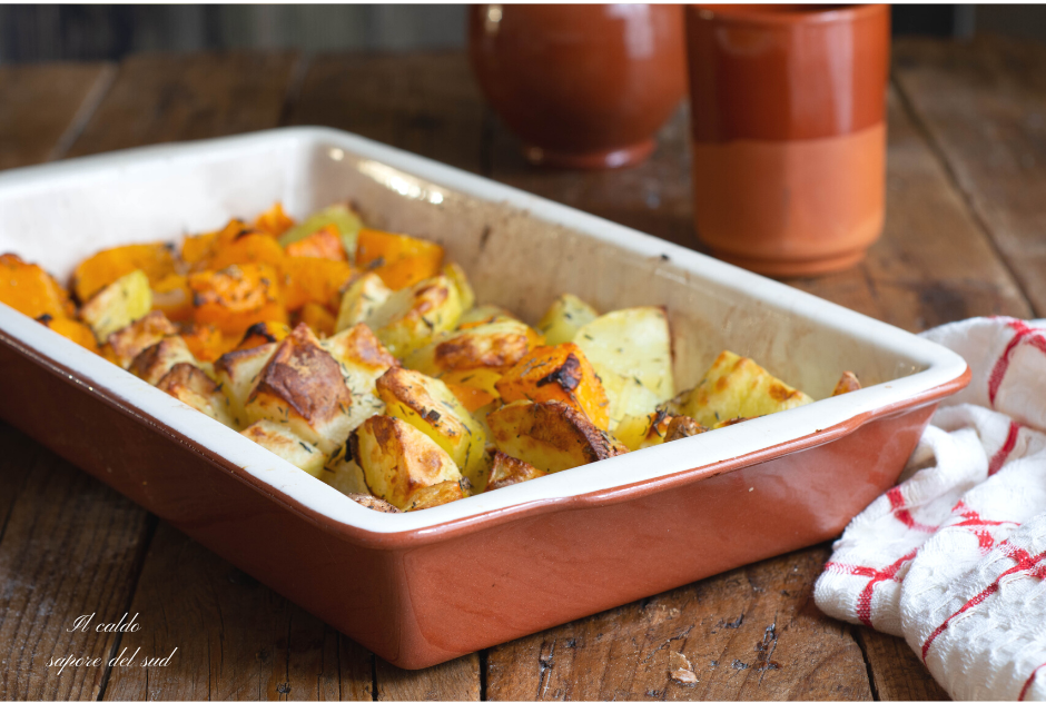 Roasted Potatoes and Pumpkin