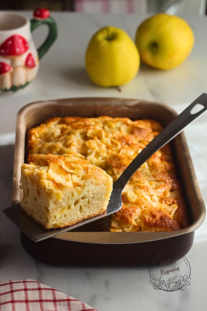 Apple Cake with Cream