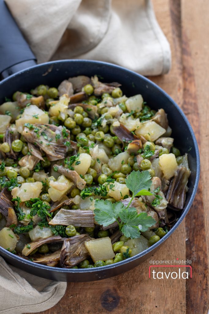 Artichokes and peas