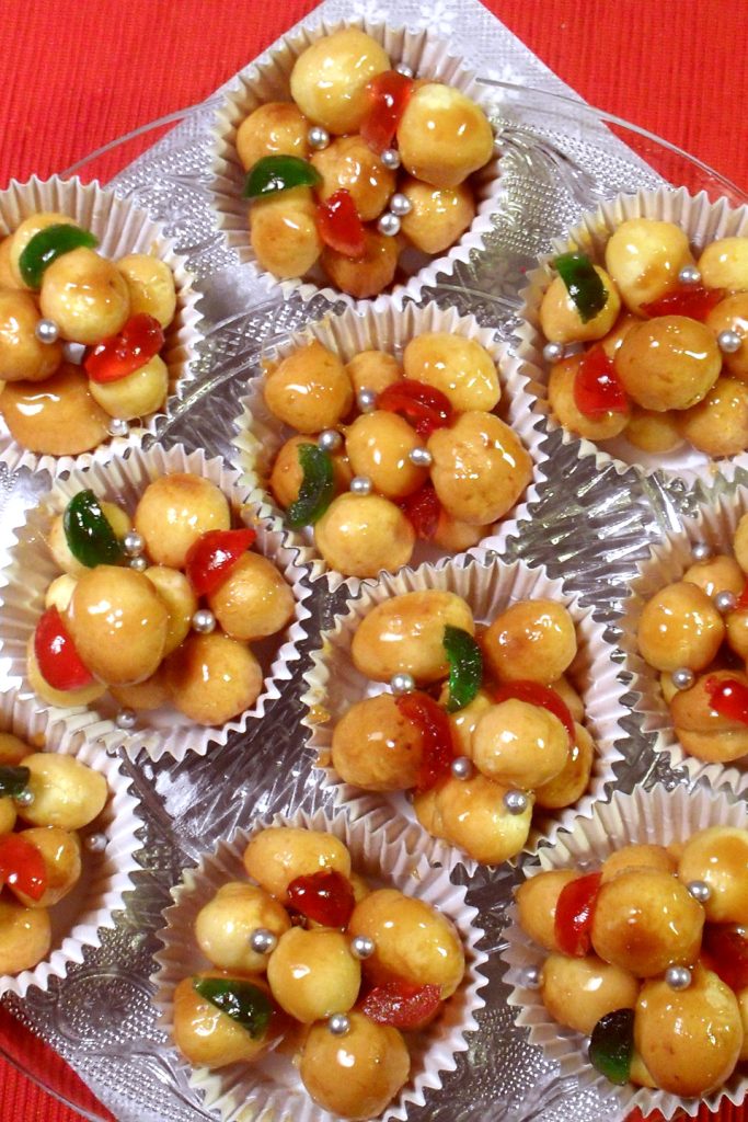Baked Struffoli, Christmas Recipe, Mangia senza Pancia