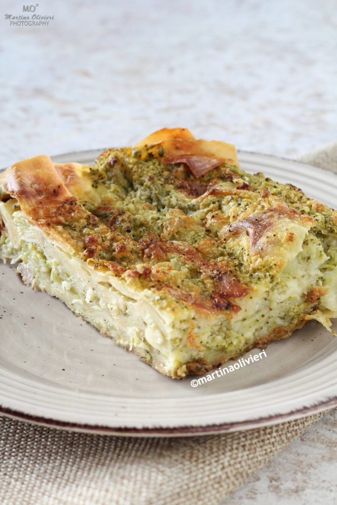 Broccoli and sausage lasagna