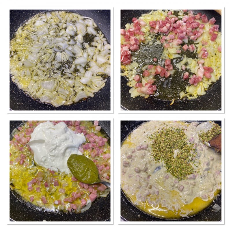 Pistachio pasta Sicilian recipe