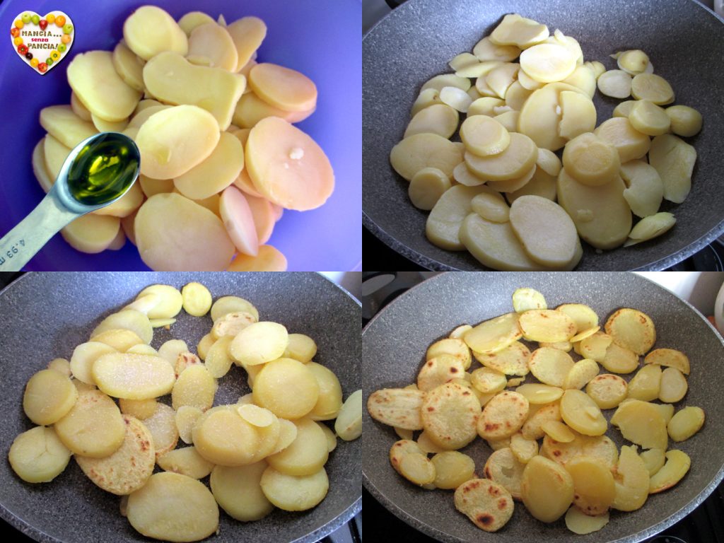 Chicken with Sweet Green Peppers and Potatoes in a Pan, Mangia senza Pancia