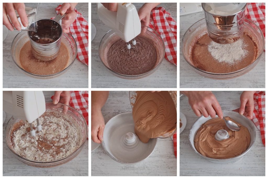 Chocolate Bundt Cake preparation