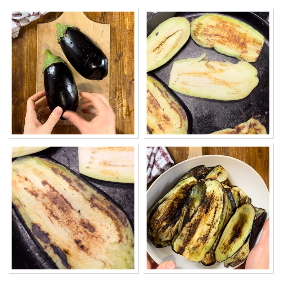 How to grill the eggplants