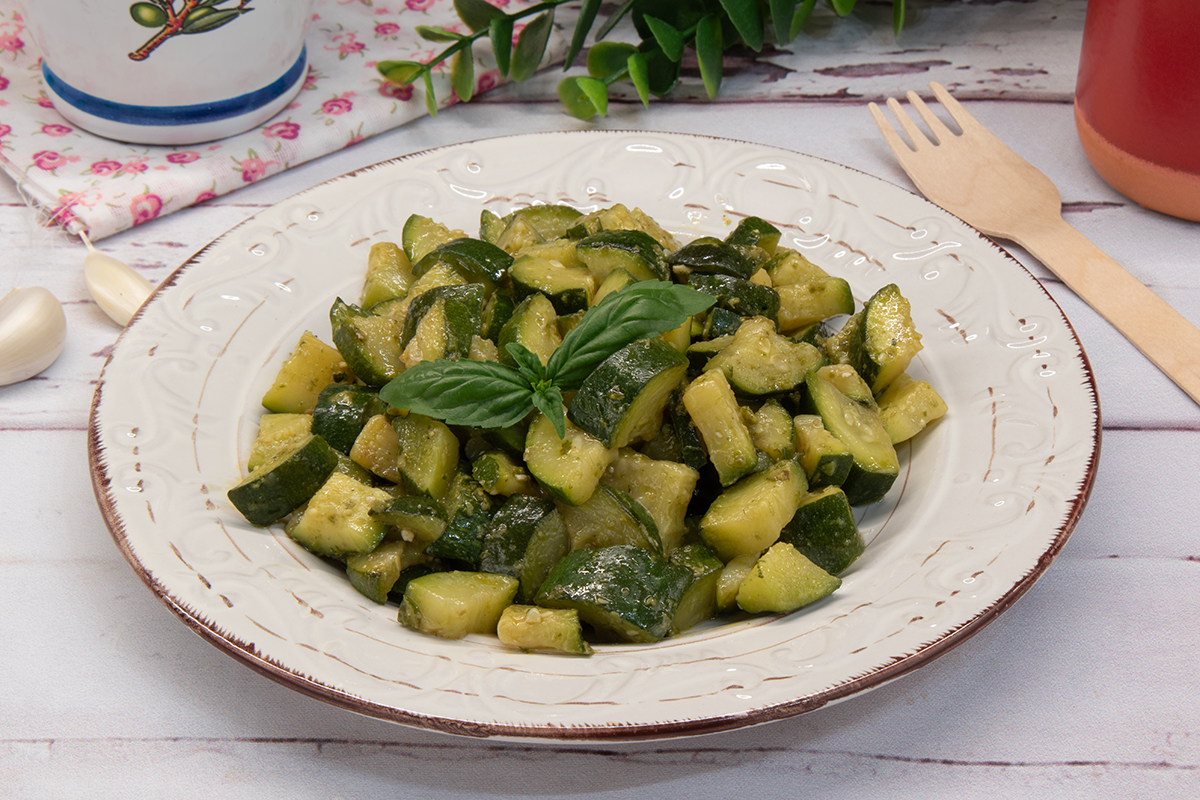 Pan-Fried Zucchini with Pesto