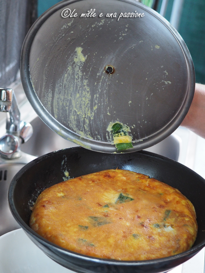 Frittata flipped