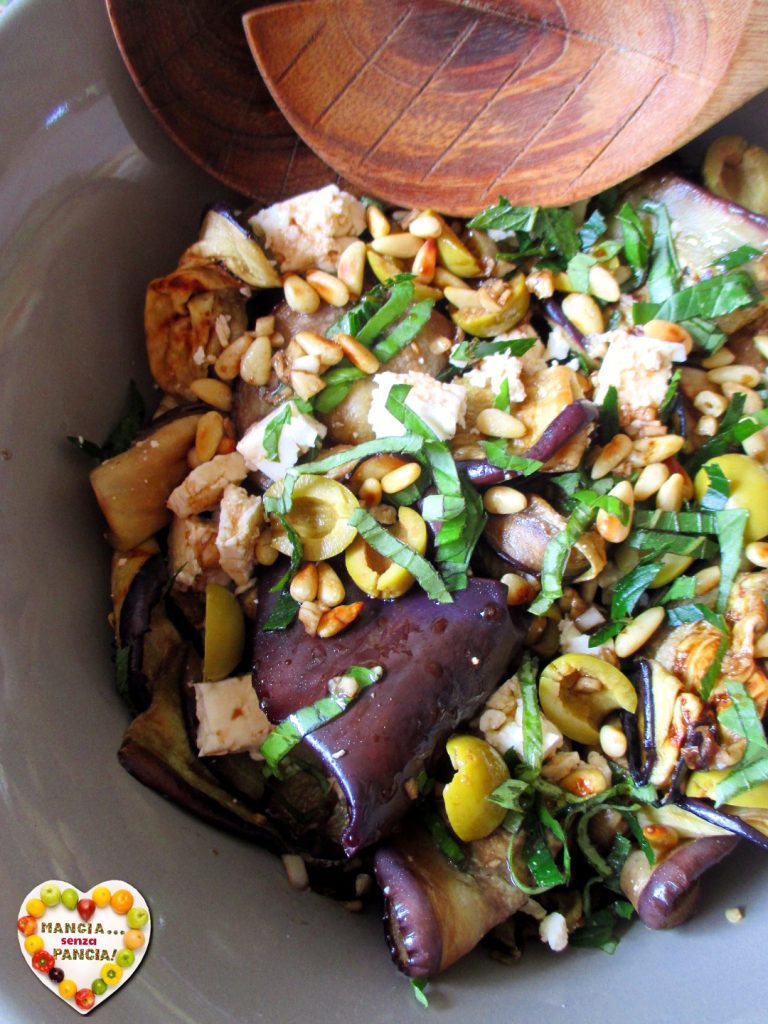 Grilled Eggplant Salad, Eat Without a Belly