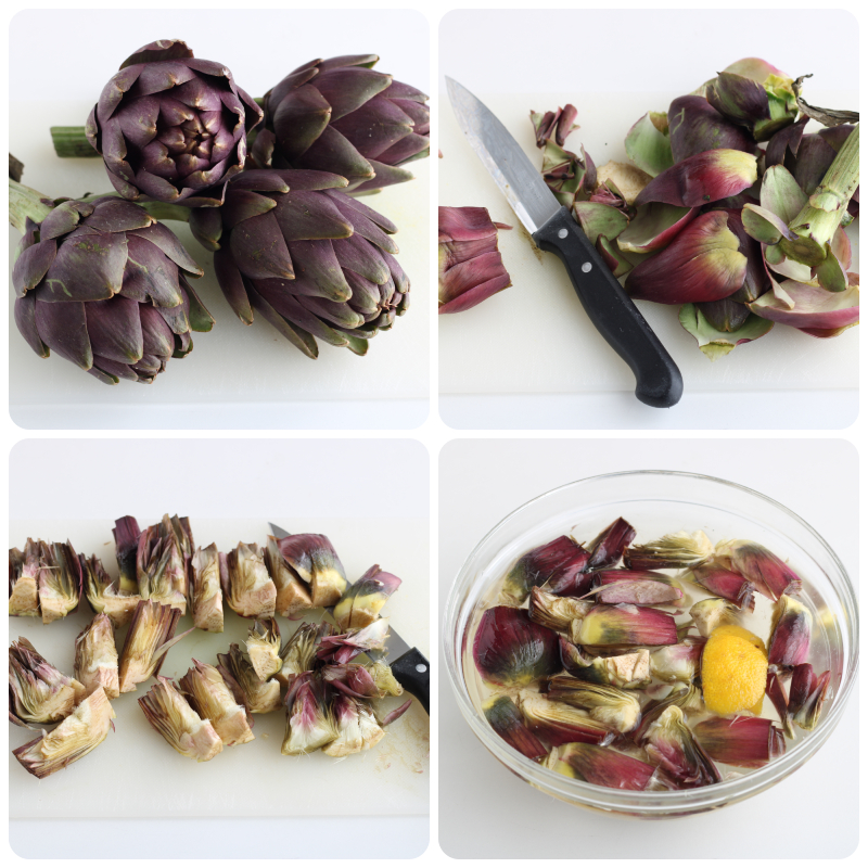 How to clean artichokes