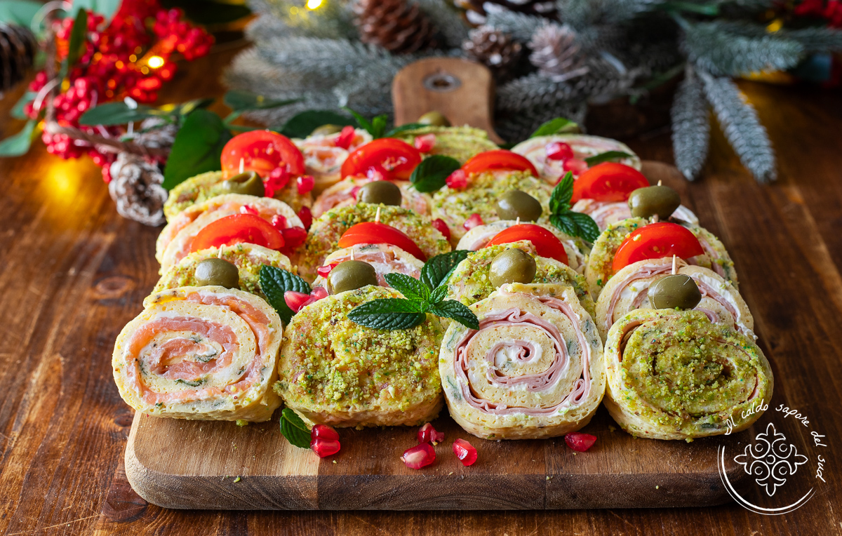 Stuffed Omelette Rolls – Quick Christmas Appetizer