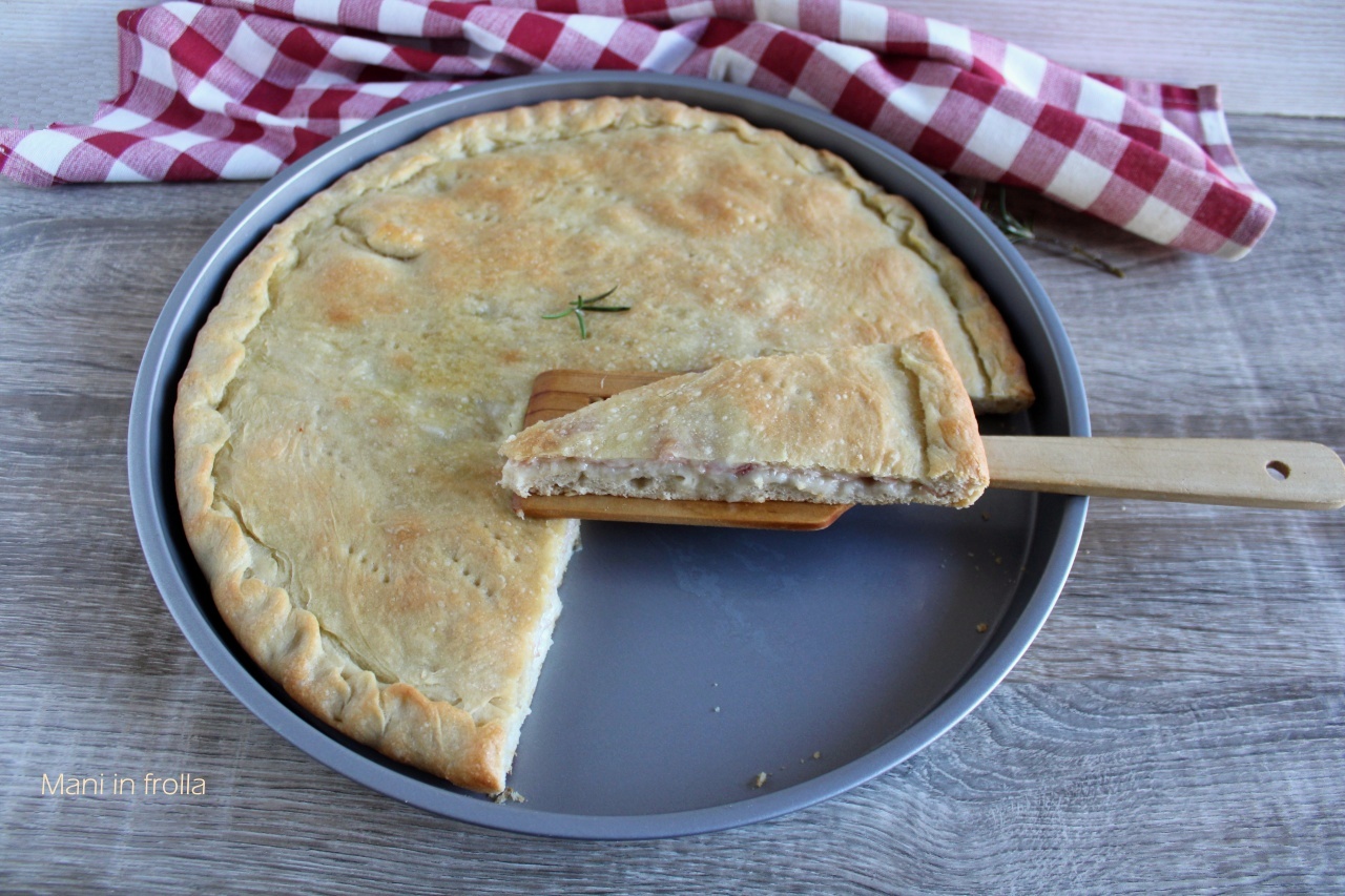 Stuffed Focaccia with Ham and Cheese