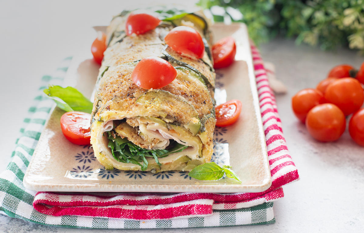 Zucchini Roll Without Eggs