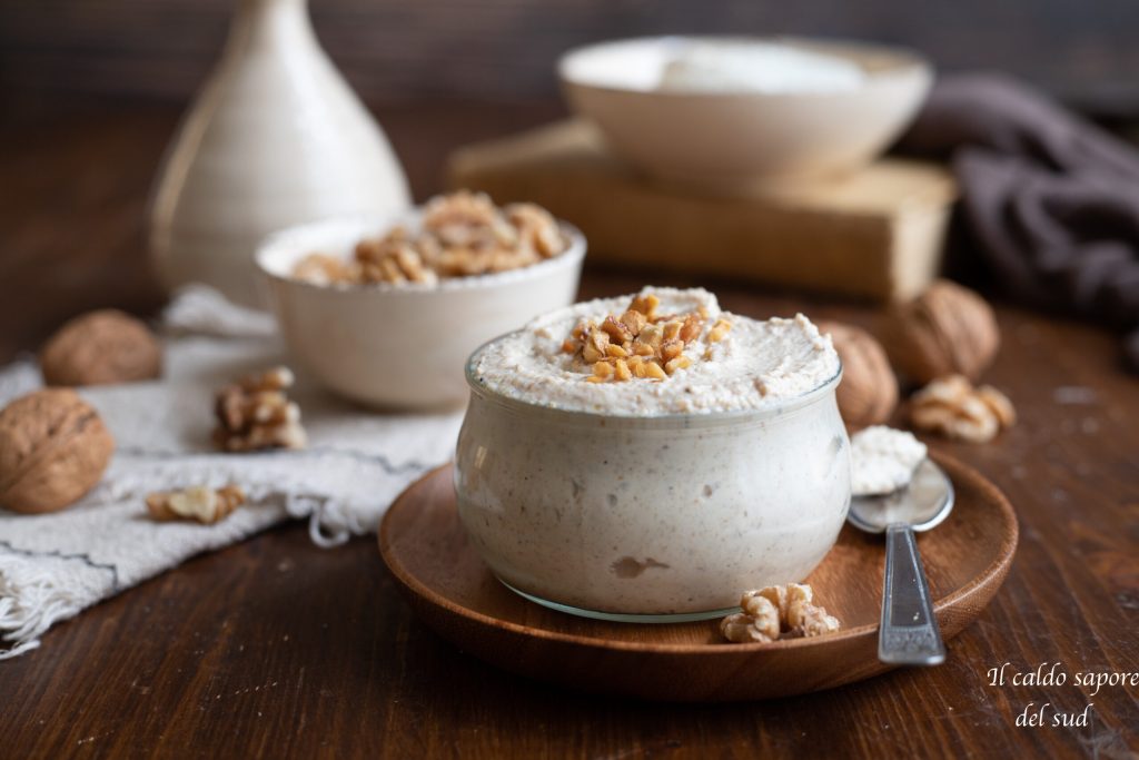 Homemade ricotta and walnut sauce