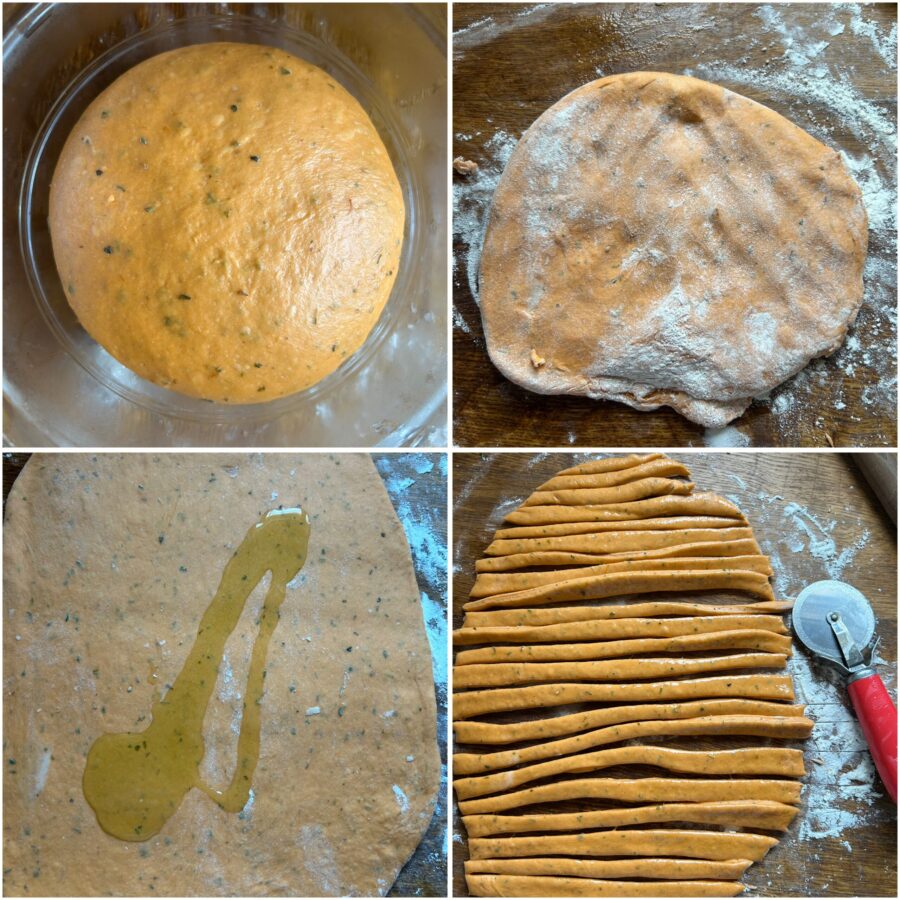 tomato and rosemary breadsticks
