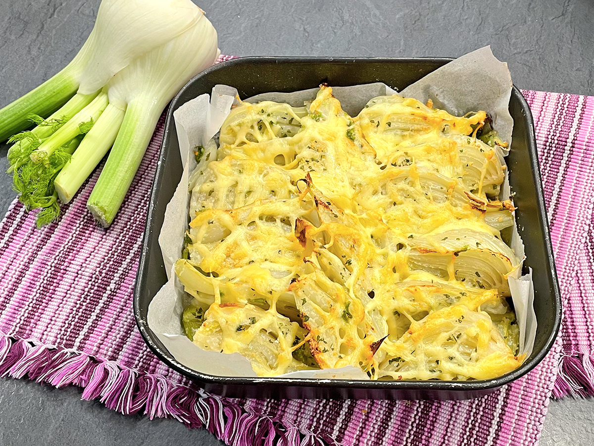 Cheesy Fennel in Air Fryer