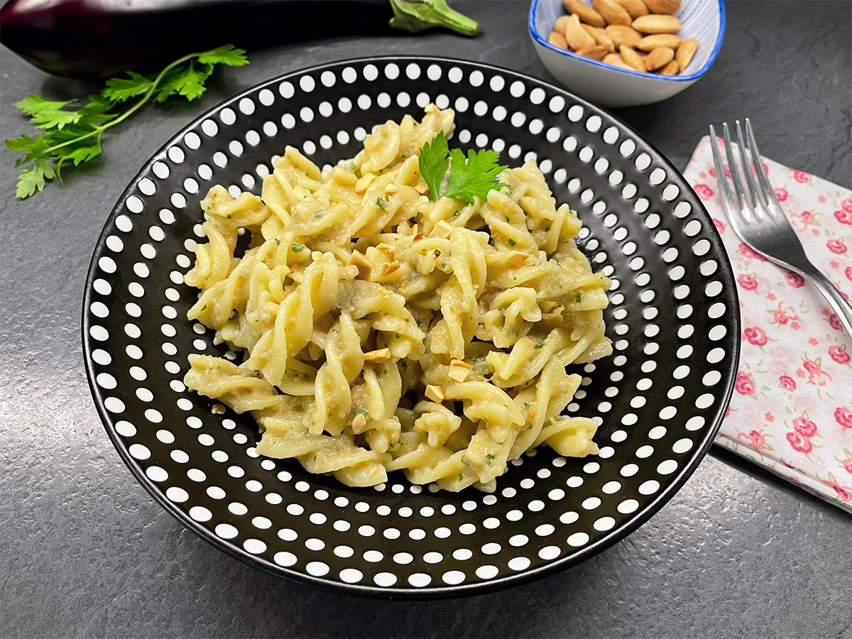 Pasta with Eggplant Pesto