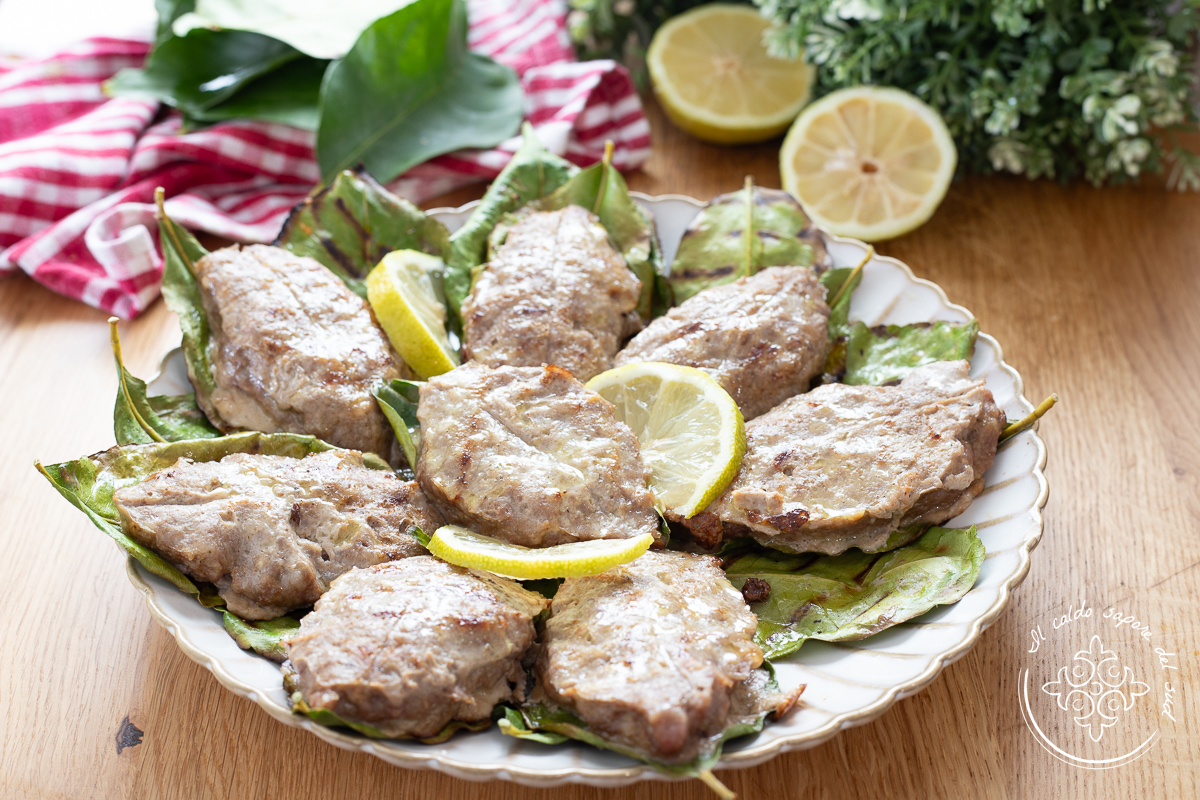 Meatballs on Lemon Leaves