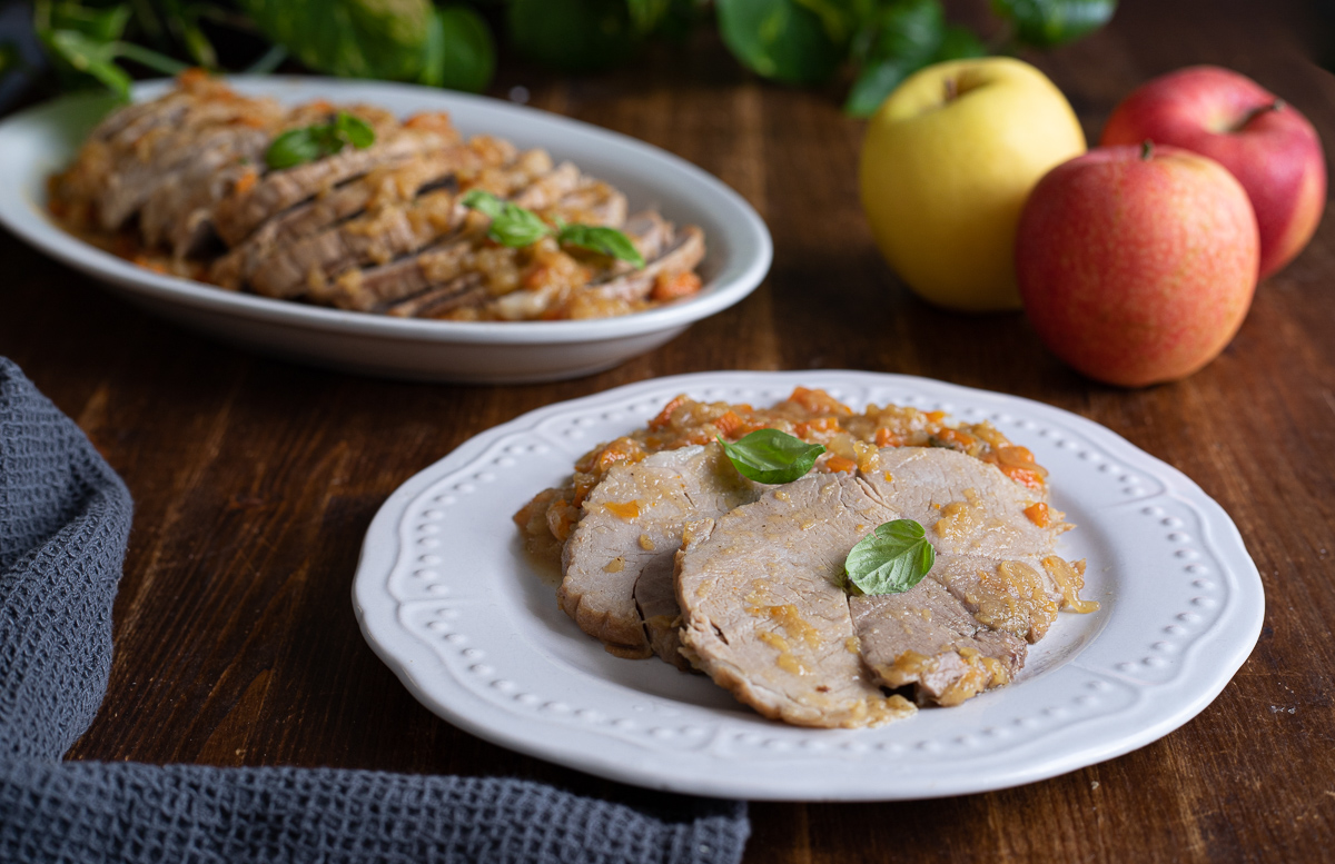 Roast Pork Loin with Apples