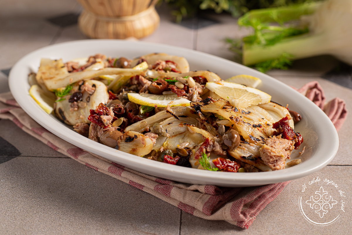 Grilled Fennel with Tuna, Olives and Sun-Dried Tomatoes